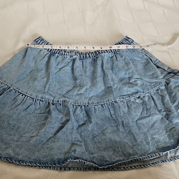 American Eagle Outfitters Blue Tiered Bubble Skirt - Picture 6 of 16